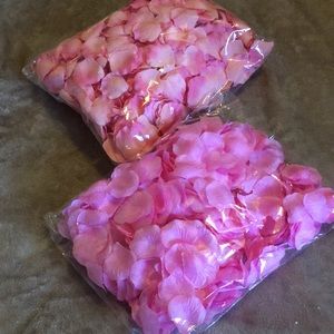 Artificial Rose Petals-Bubble Gum Pink and Coral